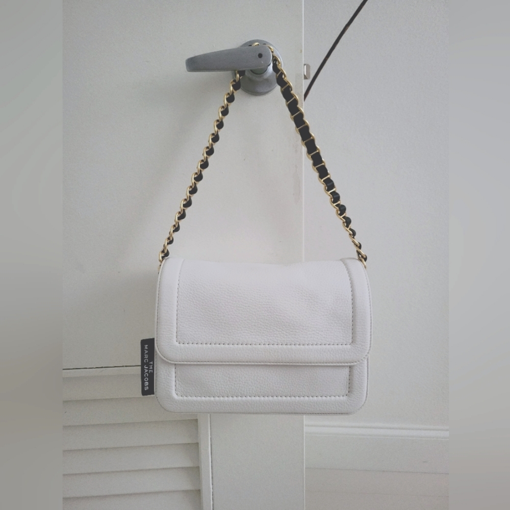 Marc Jacobs white leather handbag